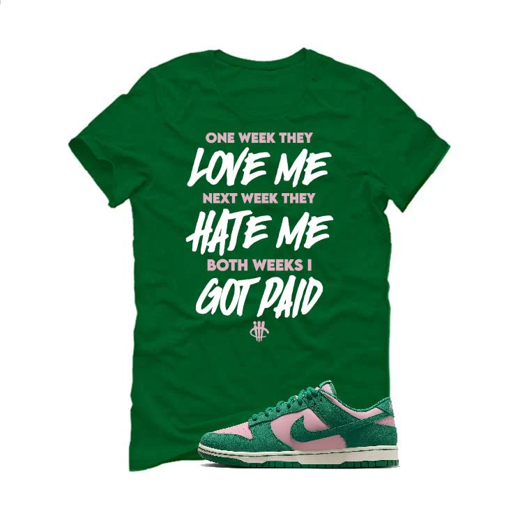 Nike Dunk Low “Soft Pink Malachite” | illcurrency Pine Green T-Shirt (Paid) - Image 2