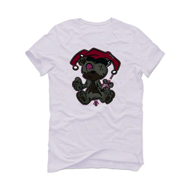 Nike Dunk Low Team Red | ILLCURRENCY White T-Shirt (TEDDY JOKER) - Image 2