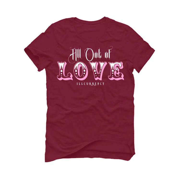 Nike Dunk Low Valentine's Day 2023 - Burgundy T-Shirt (All out of love) - Image 2