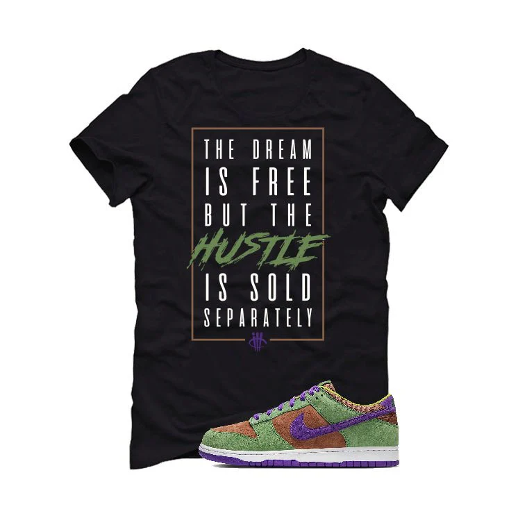 Nike Dunk Low “Veneer” | illcurrency Black T-Shirt (Dream is Free) - Image 2