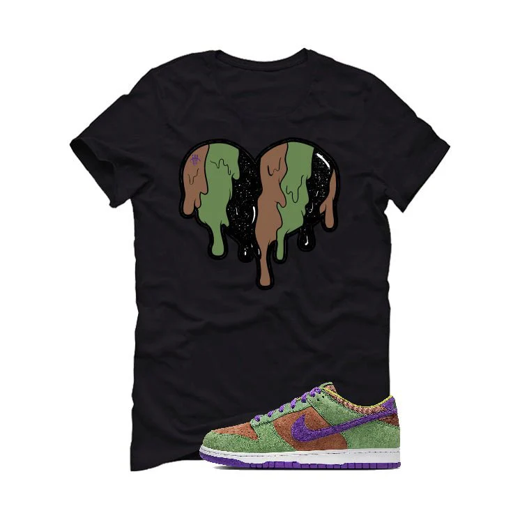 Nike Dunk Low “Veneer” | illcurrency Black T-Shirt (Heart) - Image 2