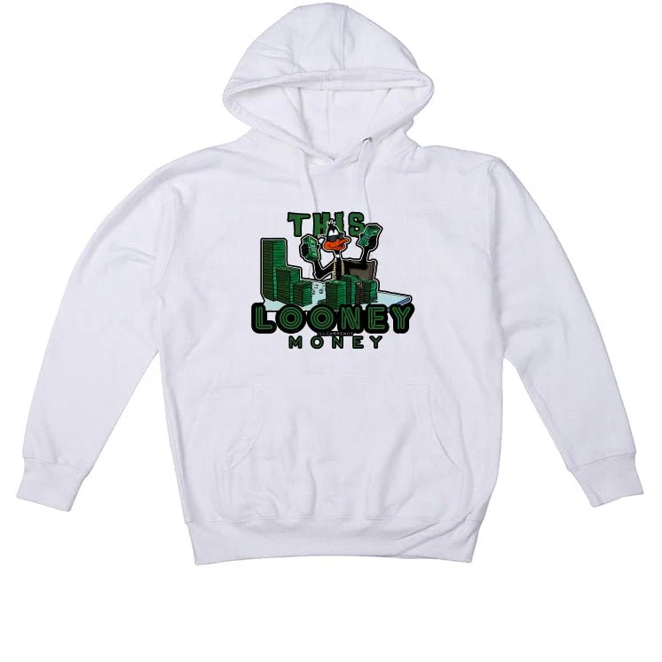 Nike Dunk Low Satin Green - White T-Shirt (Looney Money) - Image 3