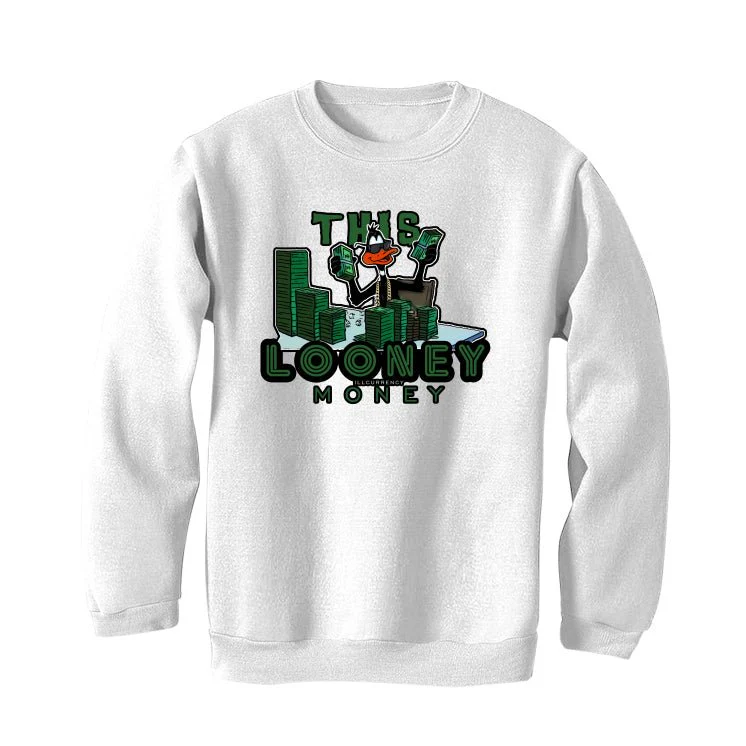 Nike Dunk Low Satin Green - White T-Shirt (Looney Money) - Image 4