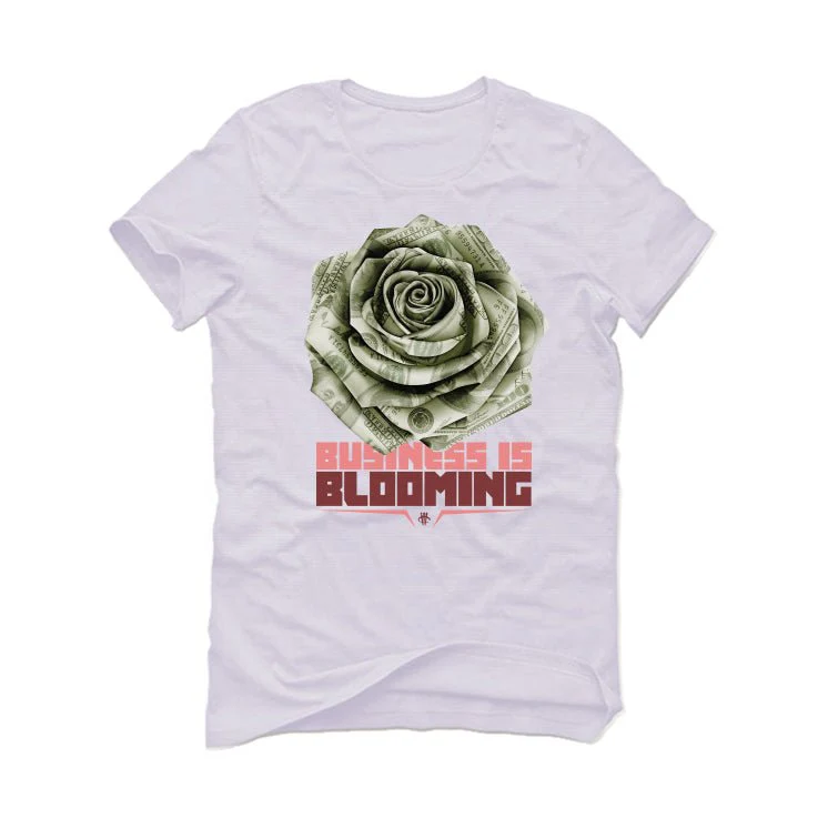 Nike Dunk Low WMNS “Valentine’s Day” | illcurrency White T-Shirt (Business is Blooming) - Image 2