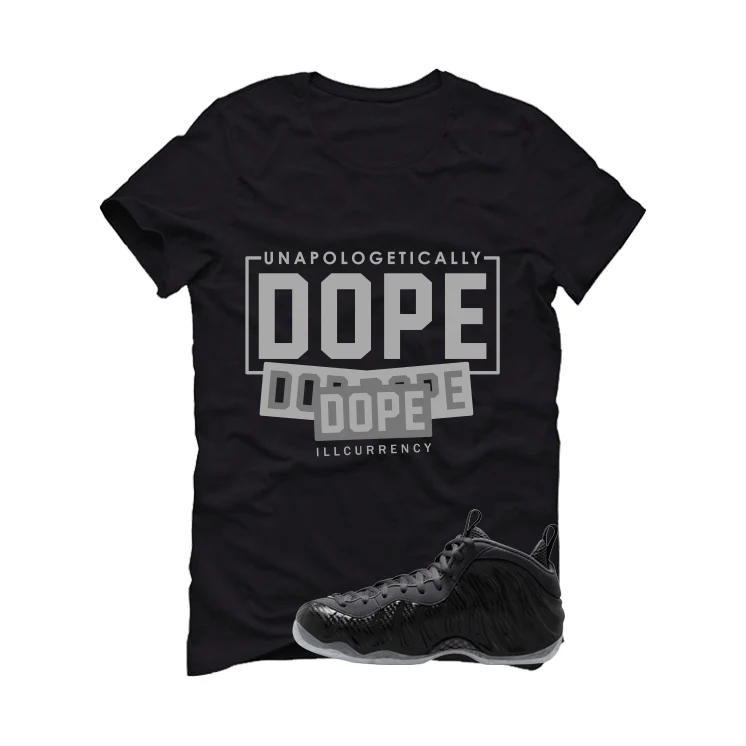 NIKE FOAMPOSITE ONE CARBON FIBER Matching T-Shirt, Sweatshirts & Hoodies Black T-Shirt (DOPE)| illcurrency - Image 2