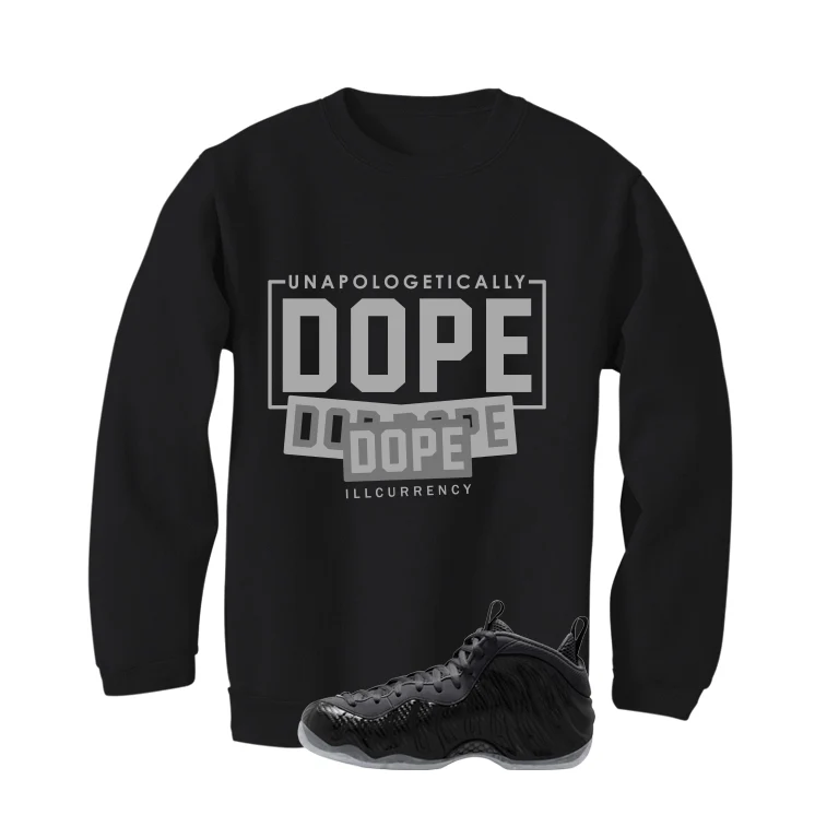 NIKE FOAMPOSITE ONE CARBON FIBER Matching T-Shirt, Sweatshirts & Hoodies Black T-Shirt (DOPE)| illcurrency - Image 4