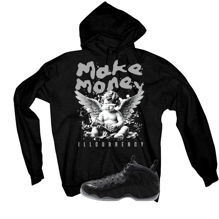 NIKE FOAMPOSITE ONE CARBON FIBER Matching T-Shirt, Sweatshirts & Hoodies Black T-Shirt (Make Money)| illcurrency - Image 3