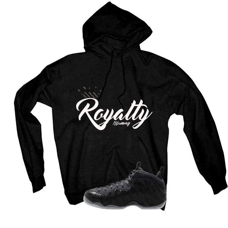 NIKE FOAMPOSITE ONE CARBON FIBER Matching T-Shirt, Sweatshirts & Hoodies Black T-Shirt (Royalty)| illcurrency - Image 3