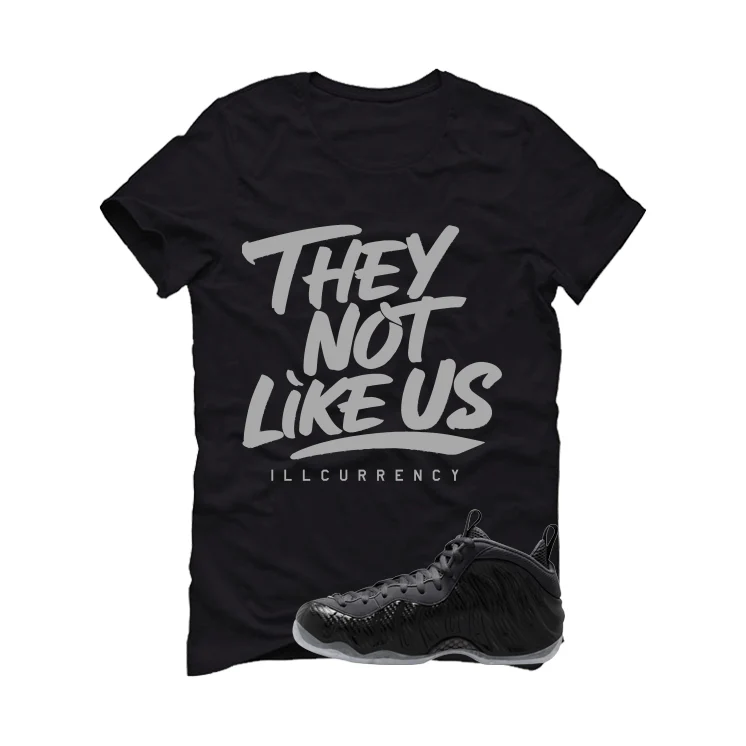 NIKE FOAMPOSITE ONE CARBON FIBER Matching T-Shirt, Sweatshirts & Hoodies Black T-Shirt (They not like us)| illcurrency - Image 2
