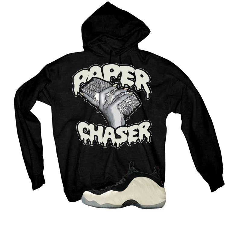 Nike Foamposite Pro Pearl Matching T-Shirt, Sweatshirts & Hoodies Black T-Shirt (Paper Chaser)| illcurrency - Image 3
