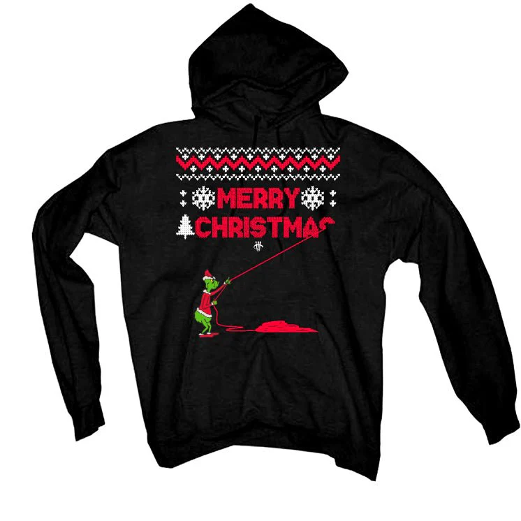 Nike Kobe 6 Protro Reverse Grinch | illcurrency Black T-Shirt (merry christmas) - Image 3