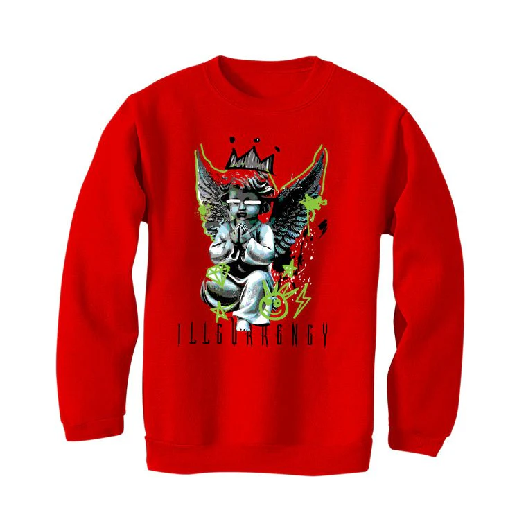 Nike Kobe 6 Protro Reverse Grinch | illcurrency Red T-Shirt (Graffiti Angel) - Image 4