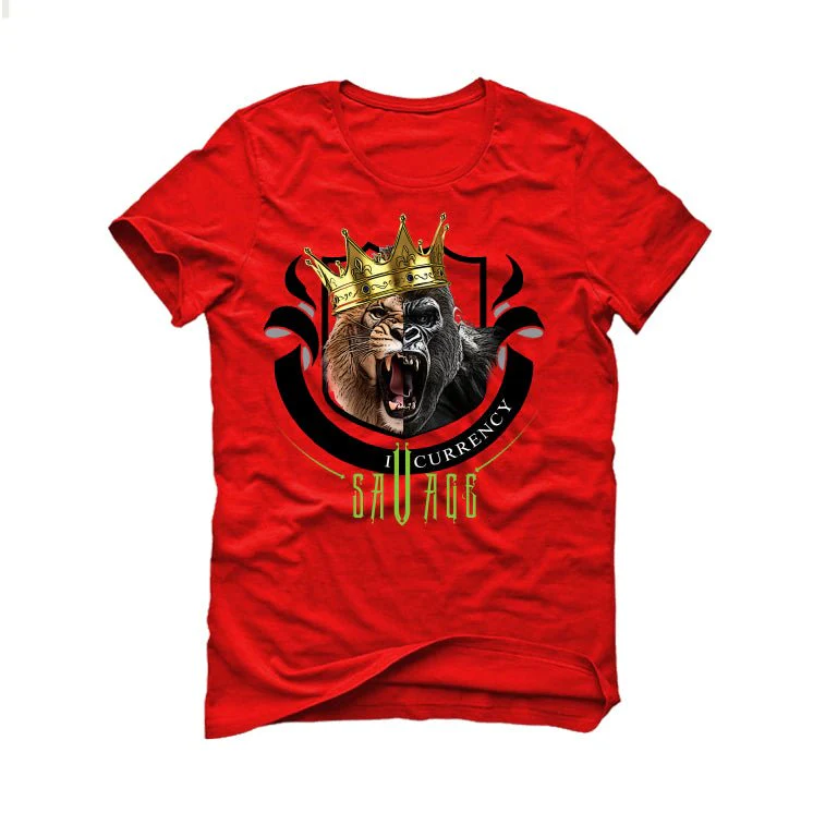 Nike Kobe 6 Protro Reverse Grinch | illcurrency Red T-Shirt (Savage King) - Image 2