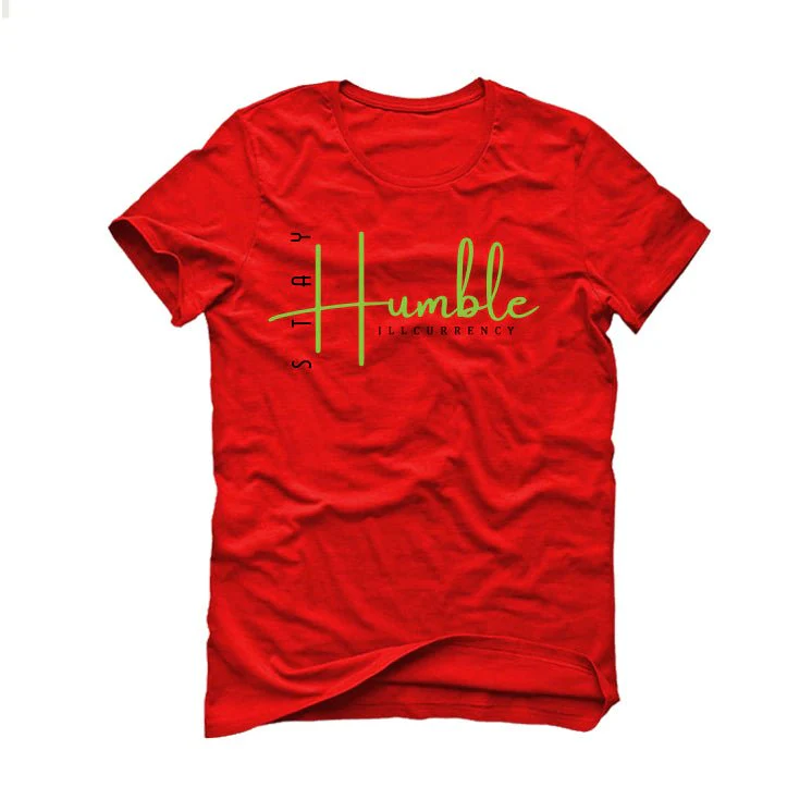 Nike Kobe 6 Protro Reverse Grinch | illcurrency Red T-Shirt (Stay Humble) - Image 2
