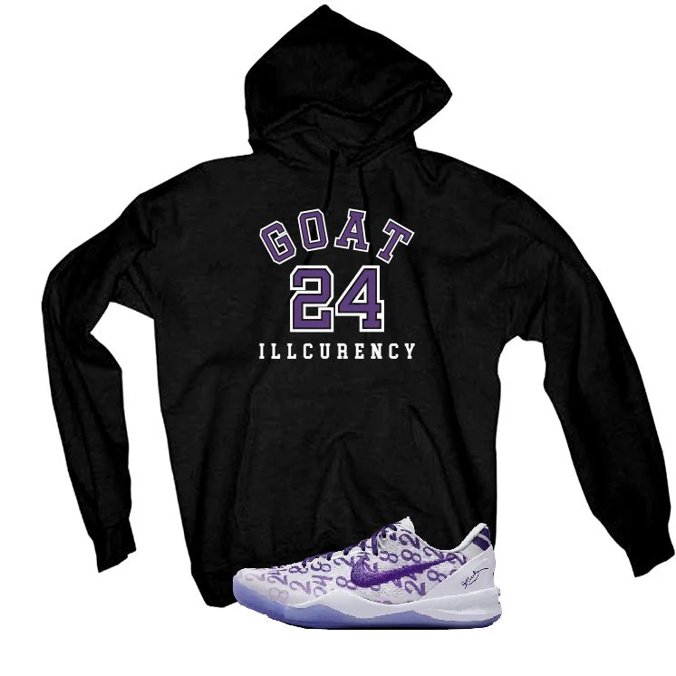 Nike Kobe 8 "Court Purple" | illcurrency Black T-Shirt (Goat 24) - Image 3