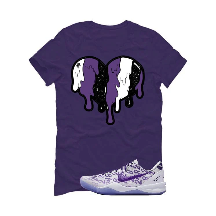 Nike Kobe 8 "Court Purple" | illcurrency Purple T-Shirt (Heart) - Image 2