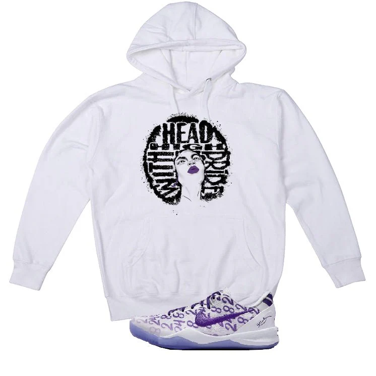 Nike Kobe 8 "Court Purple" | illcurrency White T-Shirt (Head High) - Image 3