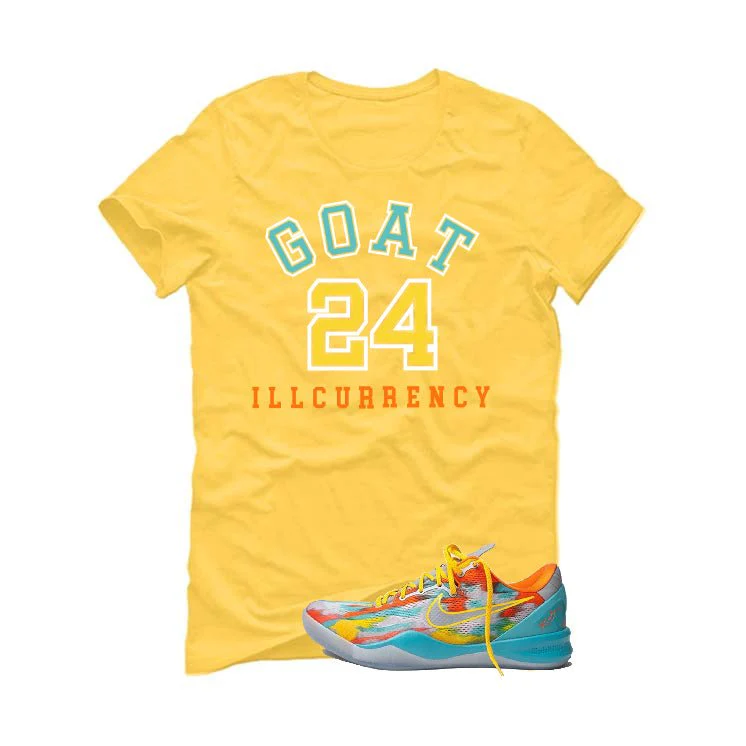 Nike Kobe 8 Protro “Venice Beach” | illcurrency Yellow T-Shirt (Goat 24) - Image 2