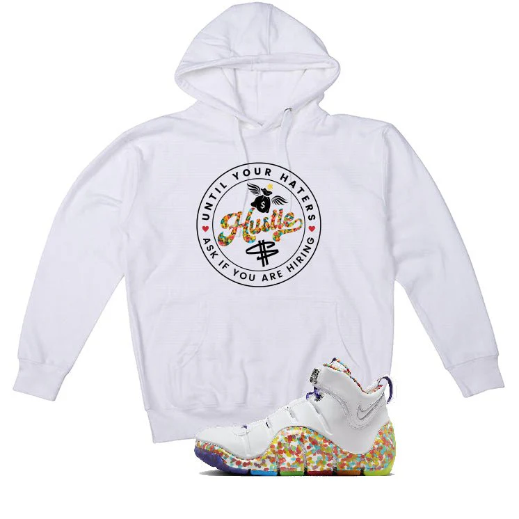 Nike LeBron 4 "Fruity Pebbles" | illcurrency White T-Shirt (Haters Catch Up) - Image 3