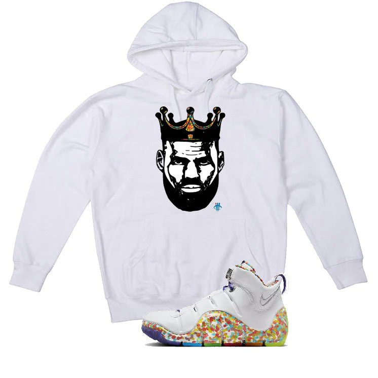 Nike LeBron 4 "Fruity Pebbles" | illcurrency White T-Shirt (King Lebron) - Image 3