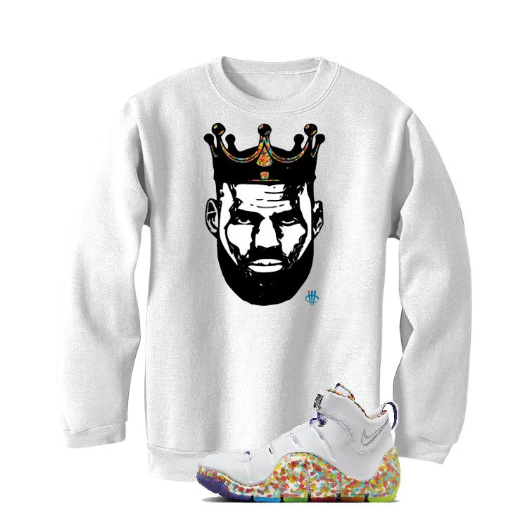 Nike LeBron 4 "Fruity Pebbles" | illcurrency White T-Shirt (King Lebron) - Image 4