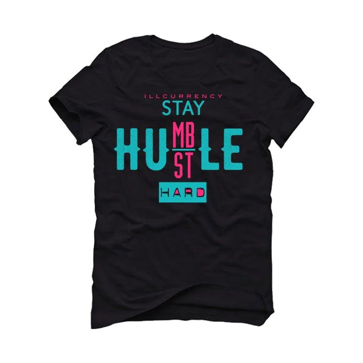 Nike Lebron 8 South Beach 2021 Black T-Shirt (Stay Humble Hustle Hard) - Image 2