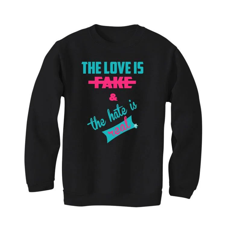 Nike Lebron 8 South Beach 2021 Black T-Shirt (The love is fake) - Image 4