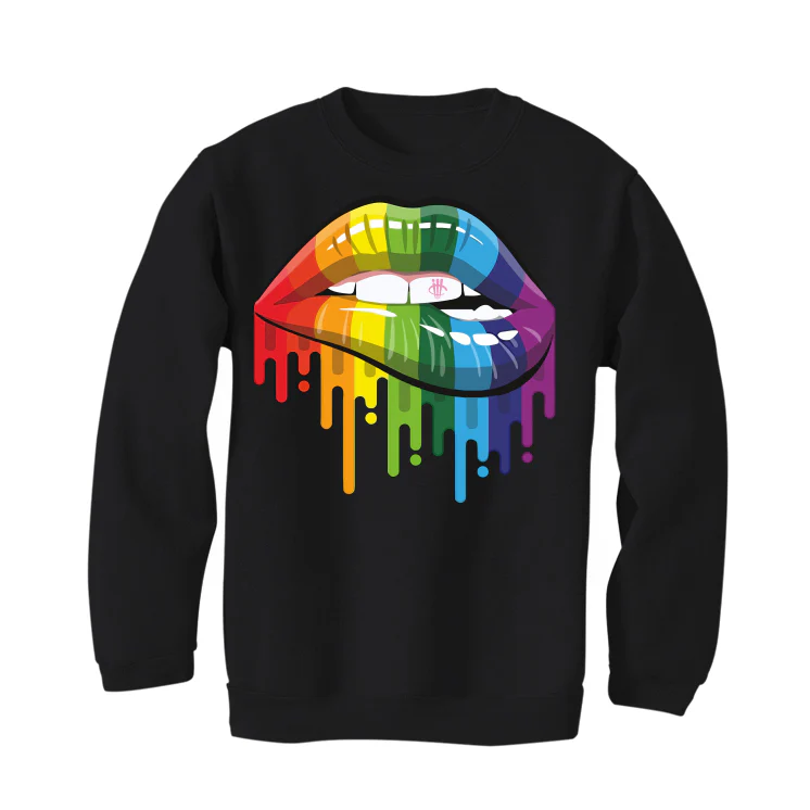 Nike SB Dunk Low “Be True” Black T-Shirt (Pride Lips) - Image 4