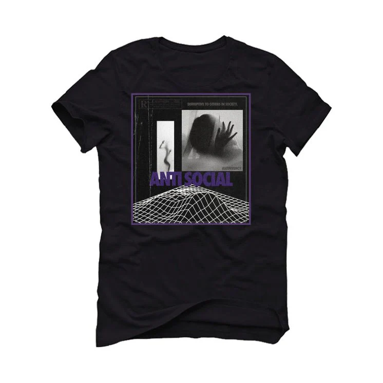 Nike SB Dunk Low “Court Purple” | illcurrency Black T-Shirt (ANTI SOCIAL) - Image 2