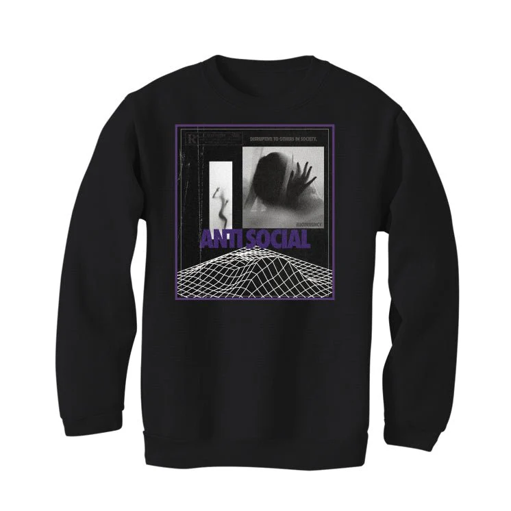 Nike SB Dunk Low “Court Purple” | illcurrency Black T-Shirt (ANTI SOCIAL) - Image 4