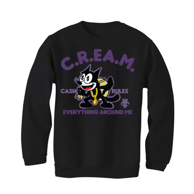 Nike SB Dunk Low “Court Purple” | illcurrency Black T-Shirt (cash rules) - Image 4