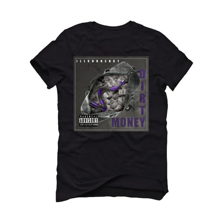 Nike SB Dunk Low “Court Purple” | illcurrency Black T-Shirt (DIRTY MO) - Image 2