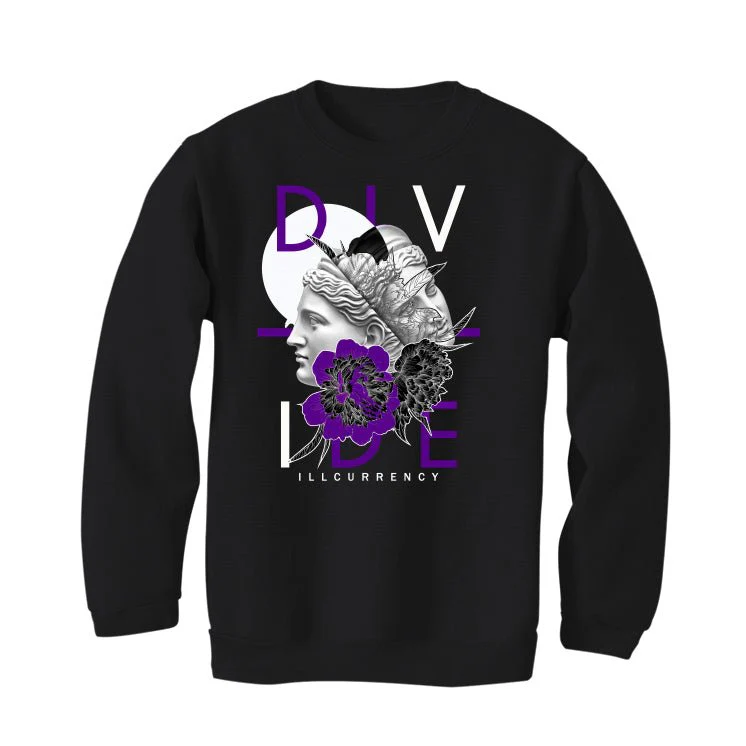 Nike SB Dunk Low “Court Purple” | illcurrency Black T-Shirt (Divide) - Image 4