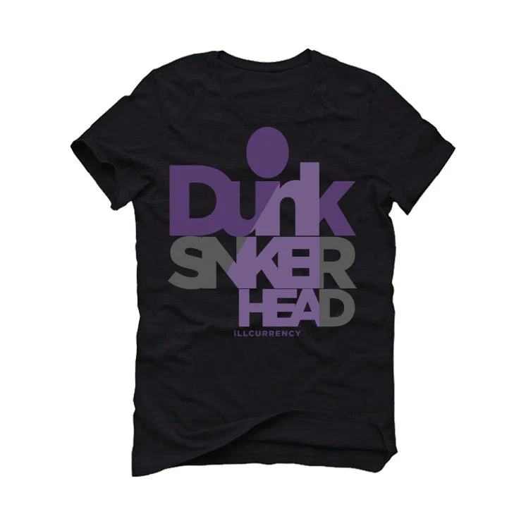 Nike SB Dunk Low “Court Purple” | illcurrency Black T-Shirt (DUNKHEAD) - Image 2
