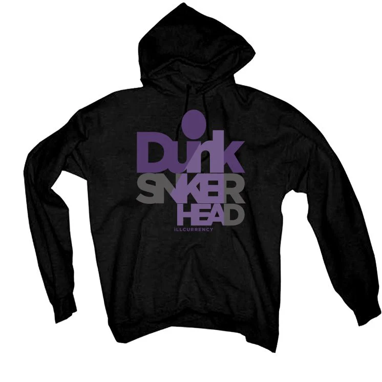 Nike SB Dunk Low “Court Purple” | illcurrency Black T-Shirt (DUNKHEAD) - Image 3