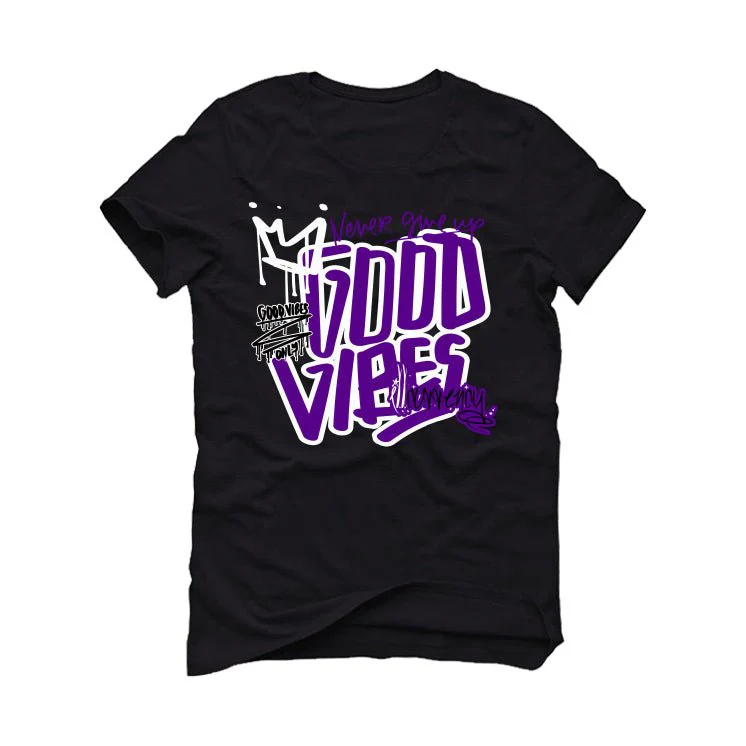Nike SB Dunk Low “Court Purple” | illcurrency Black T-Shirt (Good Vibes) - Image 2