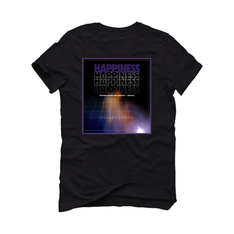 Nike SB Dunk Low “Court Purple” | illcurrency Black T-Shirt (HAPPINESS) - Image 2