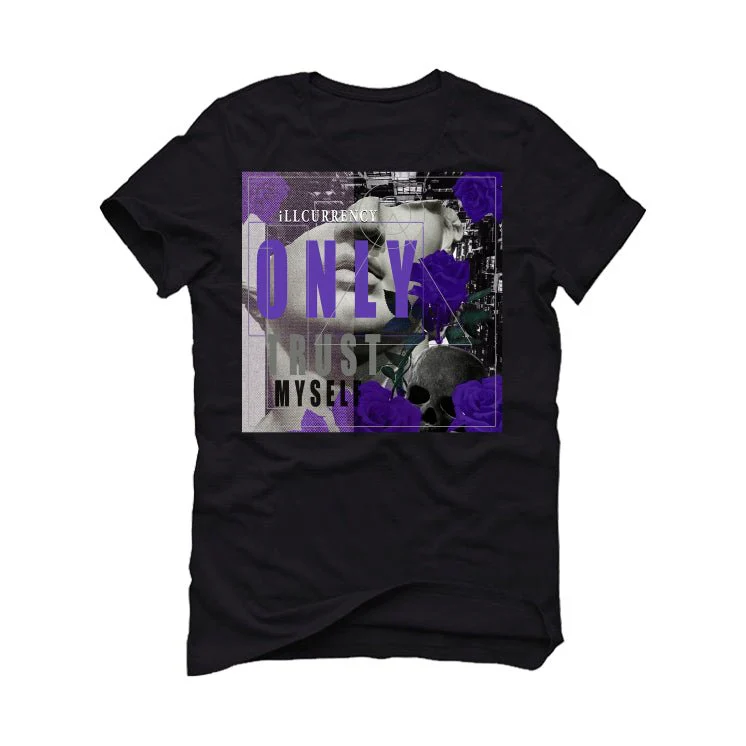 Nike SB Dunk Low “Court Purple” | illcurrency Black T-Shirt (ONLY TRUST MYSELF) - Image 2