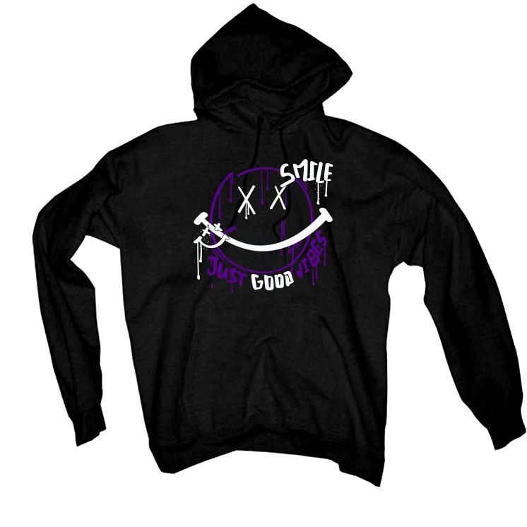 Nike SB Dunk Low “Court Purple” | illcurrency Black T-Shirt (Smile) - Image 3