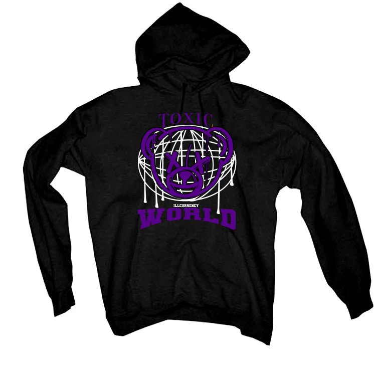 Nike SB Dunk Low “Court Purple” | illcurrency Black T-Shirt (Toxic World) - Image 3