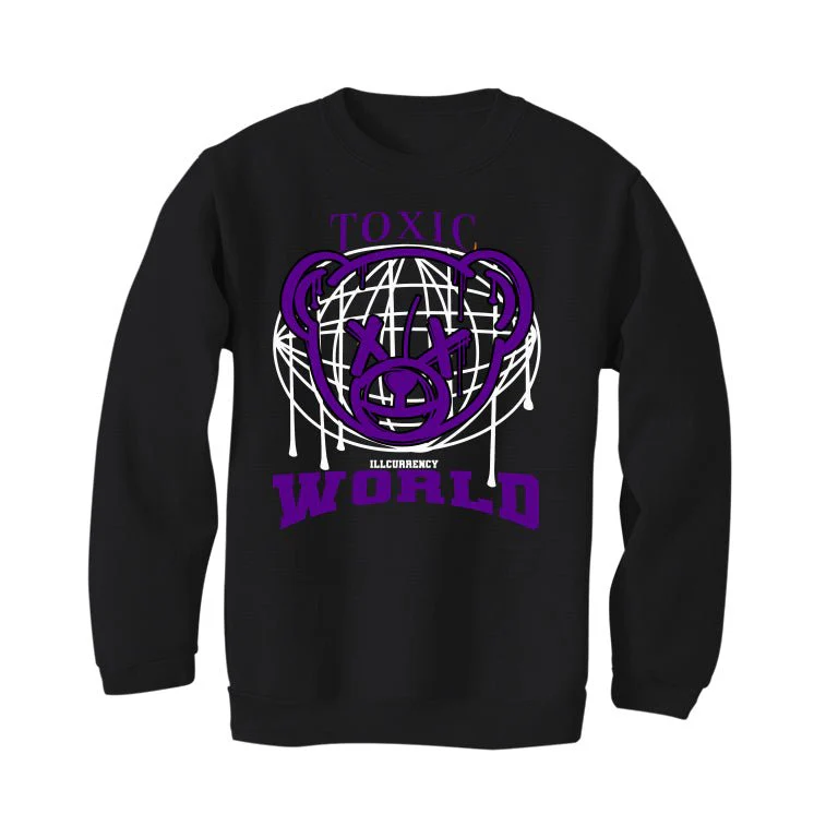 Nike SB Dunk Low “Court Purple” | illcurrency Black T-Shirt (Toxic World) - Image 4