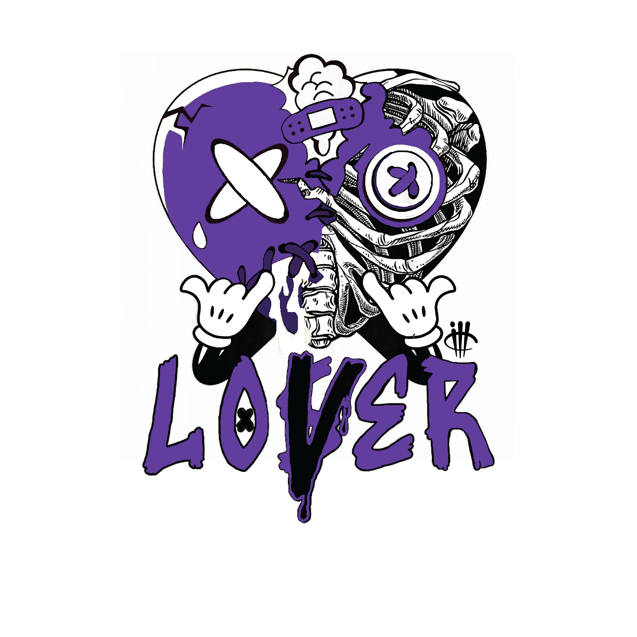 Nike SB Dunk Low “Court Purple” | illcurrency Purple T-Shirt (Lover Heart)