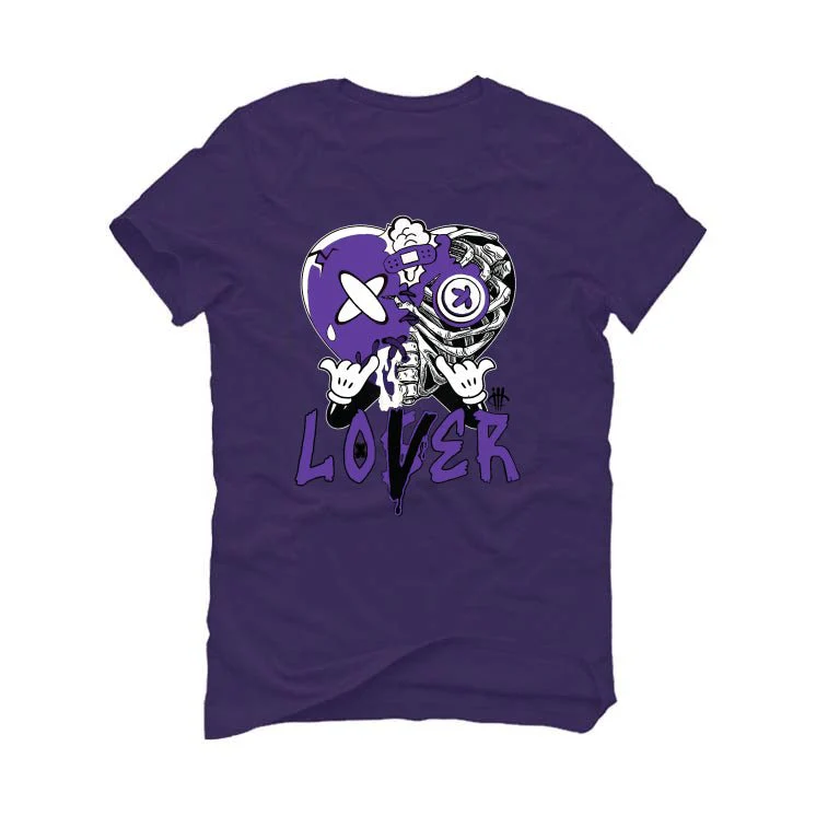 Nike SB Dunk Low “Court Purple” | illcurrency Purple T-Shirt (Lover Heart) - Image 2
