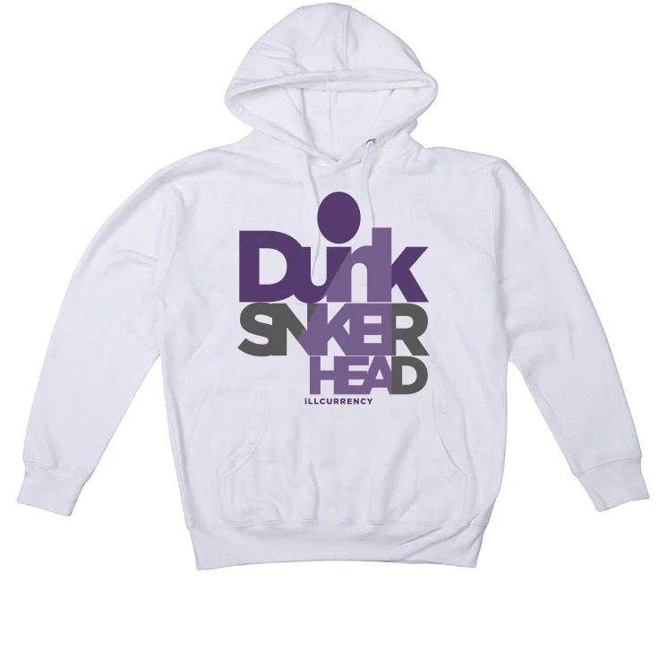 Nike SB Dunk Low “Court Purple” | illcurrency White T-Shirt (DUNKHEAD) - Image 3