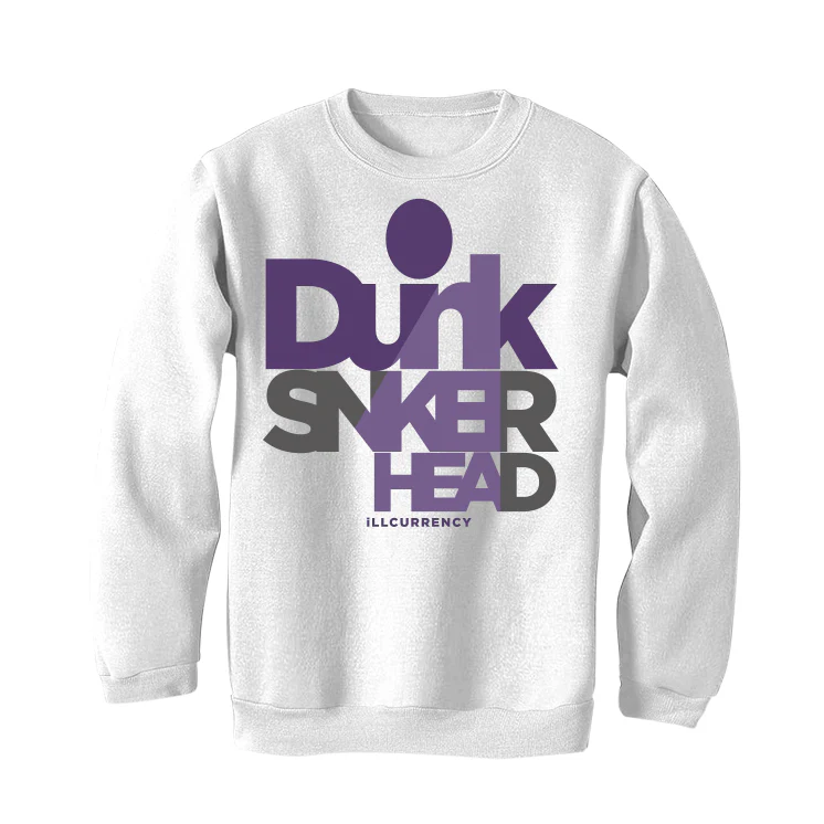 Nike SB Dunk Low “Court Purple” | illcurrency White T-Shirt (DUNKHEAD) - Image 4