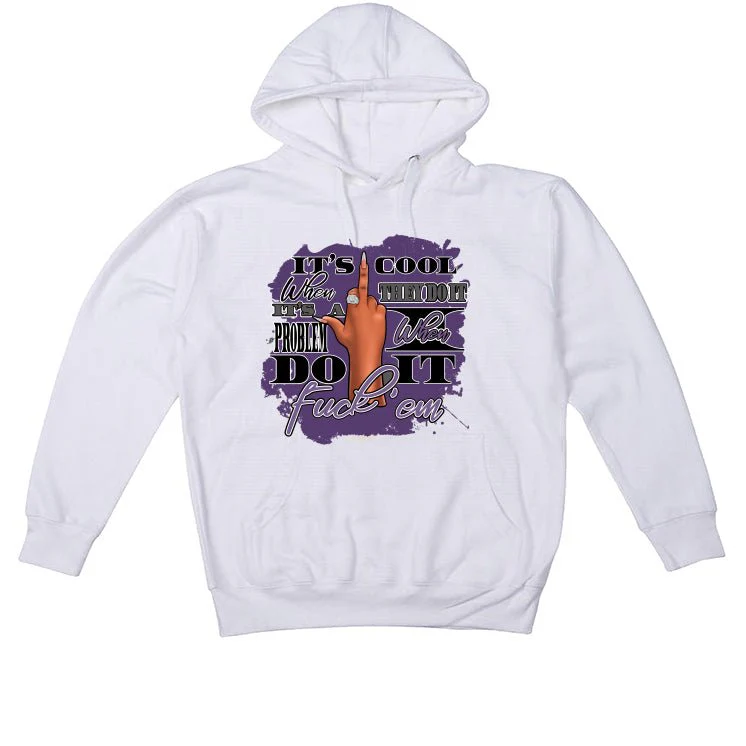 Nike SB Dunk Low “Court Purple” | illcurrency White T-Shirt (its cool when they do it) - Image 3