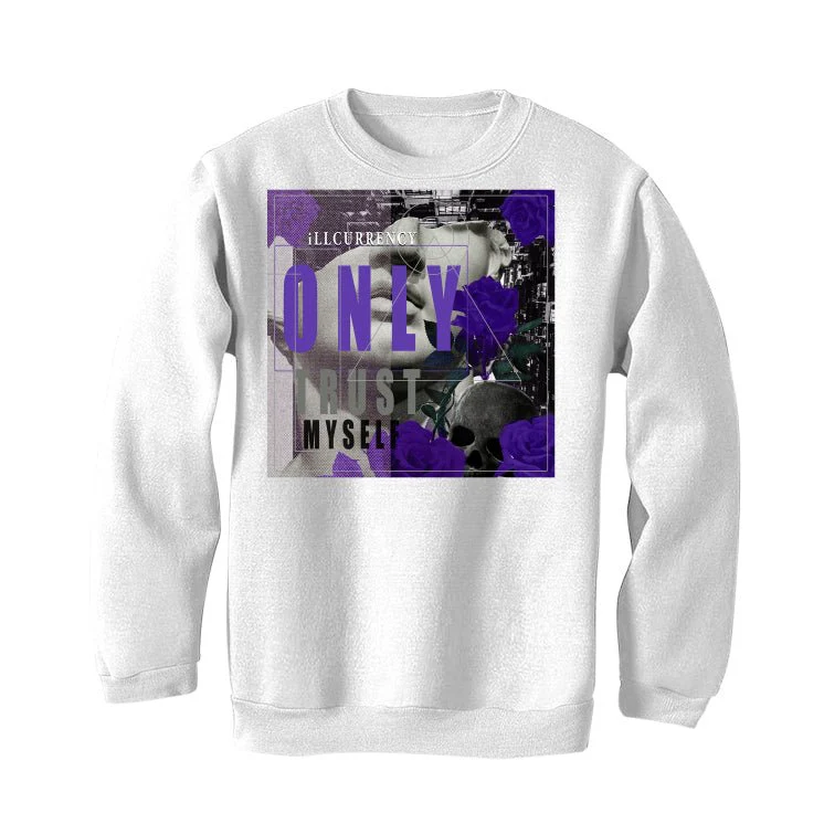 Nike SB Dunk Low “Court Purple” | illcurrency White T-Shirt (ONLY TRUST MYSELF) - Image 4