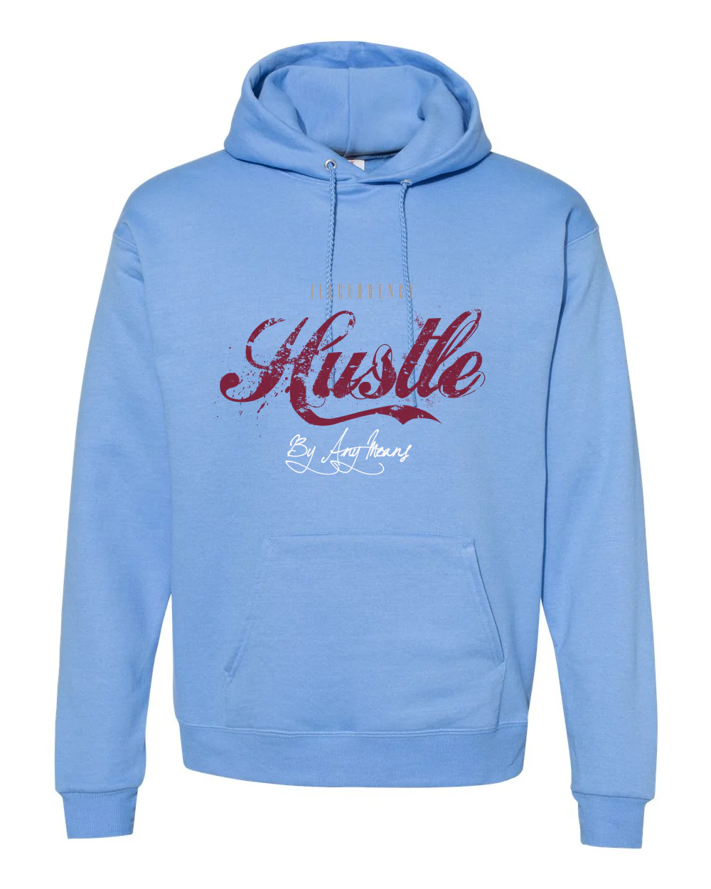 Nike SB Dunk Low Phillies | illcurrency Carolina Blue T-Shirt (Hustle By Any Means) - Image 3
