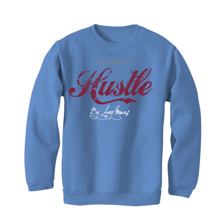 Nike SB Dunk Low Phillies | illcurrency Carolina Blue T-Shirt (Hustle By Any Means) - Image 4
