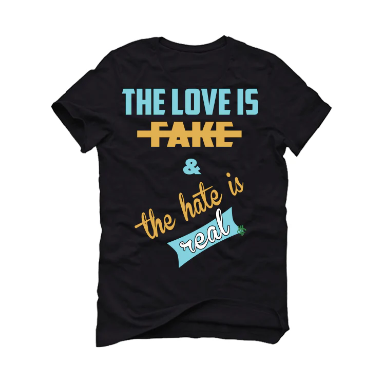 Nike SB Dunk Low x Ben & Jerry's Chunky Dunky | illcurrency Black T-Shirt (Love is Fake) - Image 2